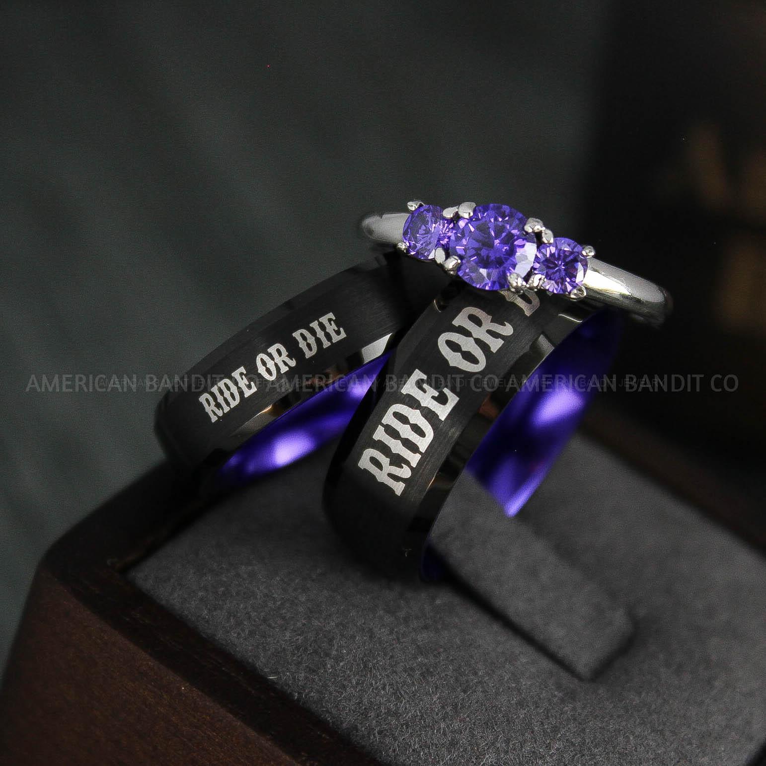 IMG_4934 Ride or Die Rings, Ride or Die, Ride or Die Wedding Rings, Ride or Die Wedding Bands - Image 1