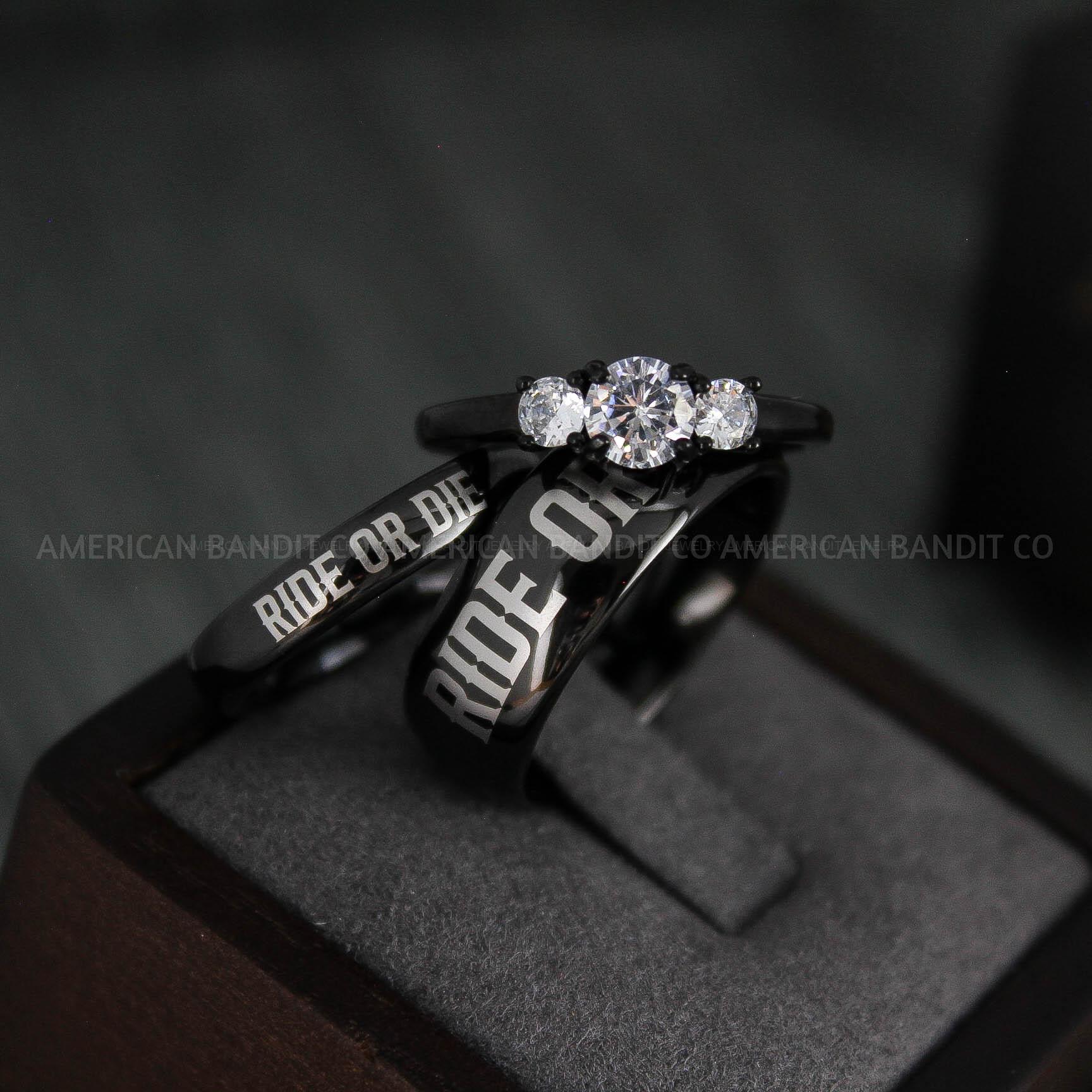 IMG_4955 Ride or Die Rings, Ride or Die, Ride or Die Wedding Rings, Ride or Die Wedding Bands - Image 1