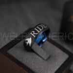 Ride or Die Rings, Ride or Die, Ride or Die Wedding Rings, Ride or Die Wedding Bands, Black Wedding Rings, Black Wedding Bands, Biker Rings - Image 3