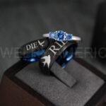 Ride or Die Rings, Ride or Die, Ride or Die Wedding Rings, Ride or Die Wedding Bands, Black Wedding Rings, Black Wedding Bands, Biker Rings