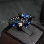 Ride or Die Rings, Ride or Die, Ride or Die Wedding Rings, Ride or Die Wedding Bands, Black Wedding Rings, Black Wedding Bands, Biker Rings