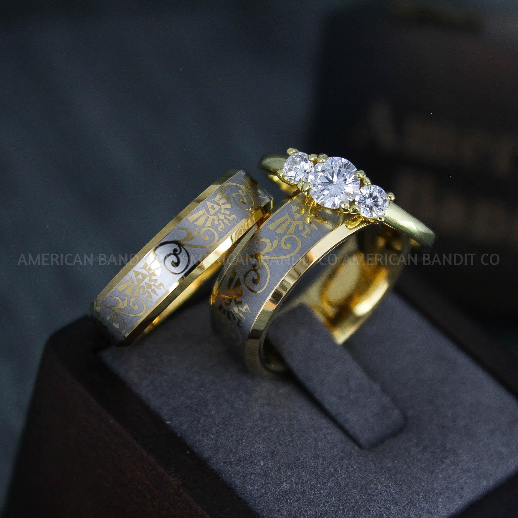 IMG_4967 Zelda Ring, Zelda Wedding Ring, Gamer Ring, Gamer Jewelry, Zelda Wedding Band, Gamer Wedding Ring - Image 1