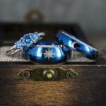 Sun and Moon Rings, Sun and Moon Wedding Rings, Sun and Moon Wedding Bands, Sun and Moon Jewelry, Couple Rings, Matching Couple Rings - Image 3