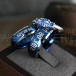 Ride or Die Ring, Ride or Die, Ride or Die Wedding Ring, Ride or Die Wedding Band, Blue Wedding Ring, Blue Wedding Band, Biker Ring