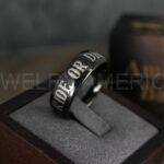 Ride or Die Rings, Ride or Die, Ride or Die Wedding Rings, Ride or Die Wedding Bands, Black Wedding Rings, Black Wedding Bands, Biker Rings