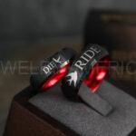 Ride or Die Rings, Ride or Die, Ride or Die Wedding Rings, Ride or Die Wedding Bands, Black Wedding Rings, Black Wedding Bands, Biker Rings - Image 3