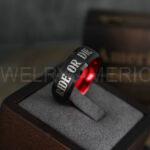 Ride or Die Rings, Ride or Die, Ride or Die Wedding Rings, Ride or Die Wedding Bands, Black Wedding Rings, Black Wedding Bands, Biker Rings - Image 3