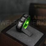 Ride or Die Rings, Ride or Die, Ride or Die Wedding Rings, Ride or Die Wedding Bands, Black Wedding Rings, Black Wedding Bands, Biker Rings - Image 3