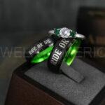 Ride or Die Rings, Ride or Die, Ride or Die Wedding Rings, Ride or Die Wedding Bands, Black Wedding Rings, Black Wedding Bands, Biker Rings