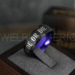 Ride or Die Rings, Ride or Die, Ride or Die Wedding Rings, Ride or Die Wedding Bands, Black Wedding Rings, Black Wedding Bands, Biker Rings