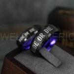 Ride or Die Rings, Ride or Die, Ride or Die Wedding Rings, Ride or Die Wedding Bands, Black Wedding Rings, Black Wedding Bands, Biker Rings - Image 2