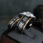 Ride or Die Rings, Ride or Die, Ride or Die Wedding Rings, Ride or Die Wedding Bands, Black Wedding Rings, Black Wedding Bands, Biker Rings