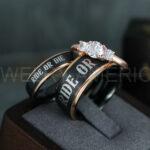 Ride or Die Rings, Ride or Die, Ride or Die Wedding Rings, Ride or Die Wedding Bands, Black Wedding Rings, Black Wedding Bands, Biker Rings