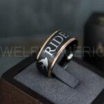 Ride or Die Rings, Ride or Die, Ride or Die Wedding Rings, Ride or Die Wedding Bands, Black Wedding Rings, Black Wedding Bands, Biker Rings - Image 4