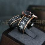 Ride or Die Rings, Ride or Die, Ride or Die Wedding Rings, Ride or Die Wedding Bands, Black Wedding Rings, Black Wedding Bands, Biker Rings