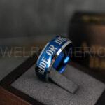Ride or Die Ring, Ride or Die, Ride or Die Wedding Ring, Ride or Die Wedding Band, Blue Wedding Ring, Blue Wedding Band, Biker Ring - Image 4