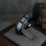 Ride or Die Rings, Ride or Die, Ride or Die Wedding Rings, Ride or Die Wedding Bands, Black Wedding Rings, Black Wedding Bands, Biker Rings