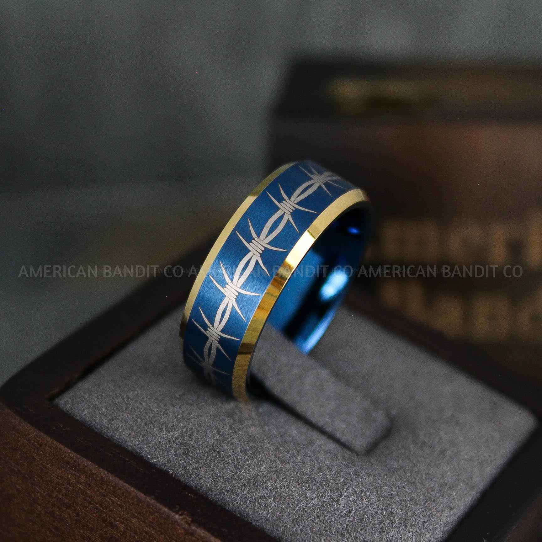 IMG_5084 Barbed Wire Ring, Barbed Wire Wedding Band, Barb Wire Ring, Barbed Wire Jewelry, Barb Wire Wedding Ring - Image 1