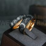 Sun and Moon Rings, Sun and Moon Wedding Rings, Sun and Moon Wedding Bands, Sun and Moon Jewelry, Couple Rings, Matching Couple Rings