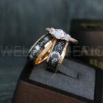 Sun and Moon Rings, Sun and Moon Wedding Rings, Sun and Moon Wedding Bands, Sun and Moon Jewelry, Couple Rings, Matching Couple Rings