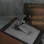 Damascus Steel Ring, Damascus Steel Wedding Ring, Damascus Steel Wedding Band, Black Wedding Ring, Black Damascus Steel Wedding Ring - Image 4