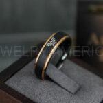 Zelda Ring, Zelda Wedding Ring, Gamer Ring, Gamer Jewelry, Zelda Wedding Band, Gamer Wedding Ring, Black Wedding Ring - Image 4