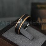 Zelda Ring, Zelda Wedding Ring, Gamer Ring, Gamer Jewelry, Zelda Wedding Band, Gamer Wedding Ring, Black Wedding Ring