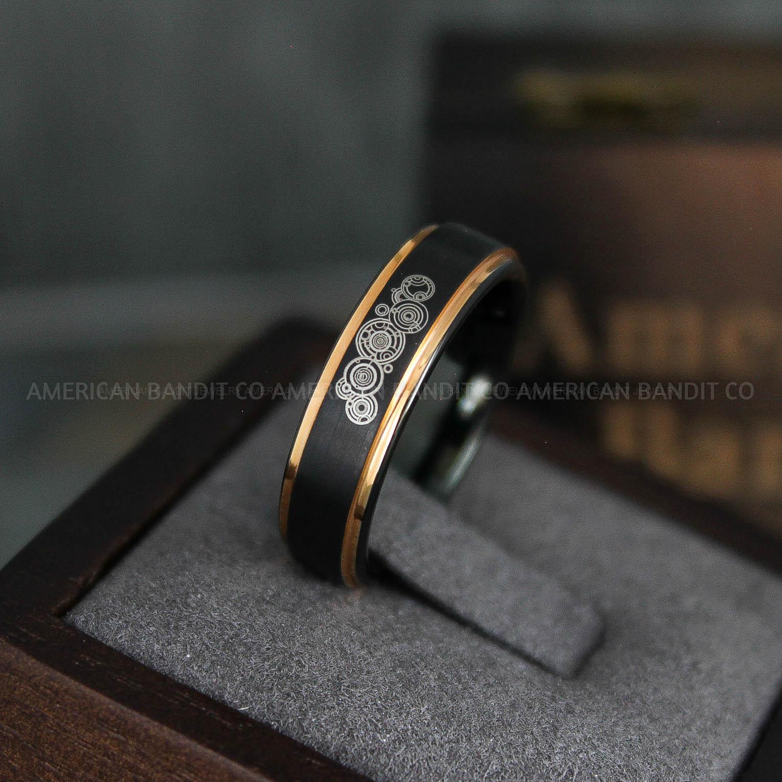 IMG_5147 Dr Who Ring, Dr Who Wedding Ring, Dr Who Jewelry, Gallifreyan Ring, Gallifreyan Wedding Ring, Gallifreyan Wedding Band, Gallifreyan Jewelry - Image 1