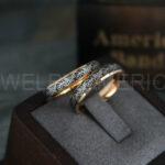 Zelda Rings, Zelda Wedding Rings, Couple Rings, Gamer Rings, Gamer Jewelry, Zelda Wedding Bands, Gamer Wedding Rings, Black Wedding Rings - Image 3