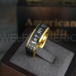 Til Valhalla Rings, Viking Rings, Runes Rings, Vegvísir Ring, Couple Nordic Rings, Norsemen Rings, Nordic Runes Rings, Black Tungsten Bands - Image 5