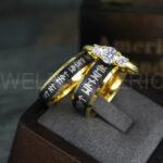 Til Valhalla Rings, Viking Rings, Runes Rings, Vegvísir Ring, Couple Nordic Rings, Norsemen Rings, Nordic Runes Rings, Black Tungsten Bands