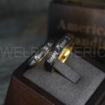 Simply Meant To Be Rings, Black Wedding Bands, Black Wedding Rings, Couple Rings, Couple Jewelry, His and Her Rings, Matching Rings Couple Wedding Ring Couple Jewelry