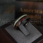 Meteorite Rings, Meteorite Wedding Rings, Meteorite Wedding Bands, Meteorite Jewelry, Black Wedding Rings, Black Wedding Bands, Meteor Rings - Image 2