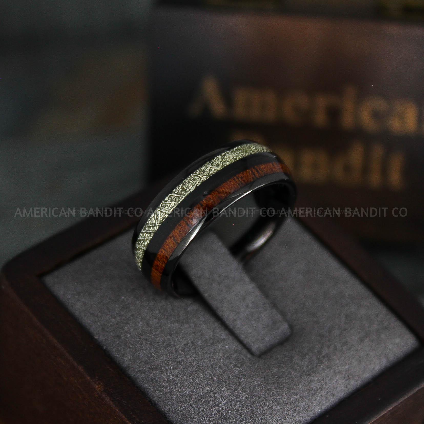 IMG_5183 Meteorite Rings, Meteorite Wedding Rings, Meteorite Wedding Bands, Meteorite Jewelry, Black Wedding Rings, Black Wedding Band, Meteor Ring - Image 1