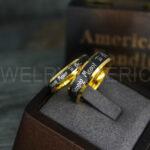 Simply Meant To Be Rings, Black Wedding Bands, Black Wedding Rings, Couple Rings, Couple Jewelry, His and Her Rings, Matching Rings Couple Wedding Ring Couple Jewelry