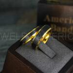 Couple Rings, Couple Wedding Bands, Black Wedding Bands, Black Wedding Rings
