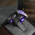 Couple Rings, Couple Jewelry, Matching Wedding Rings, Matching Wedding Bands, Couple Wedding Rings, Couple Wedding Bands, Black Wedding Rings