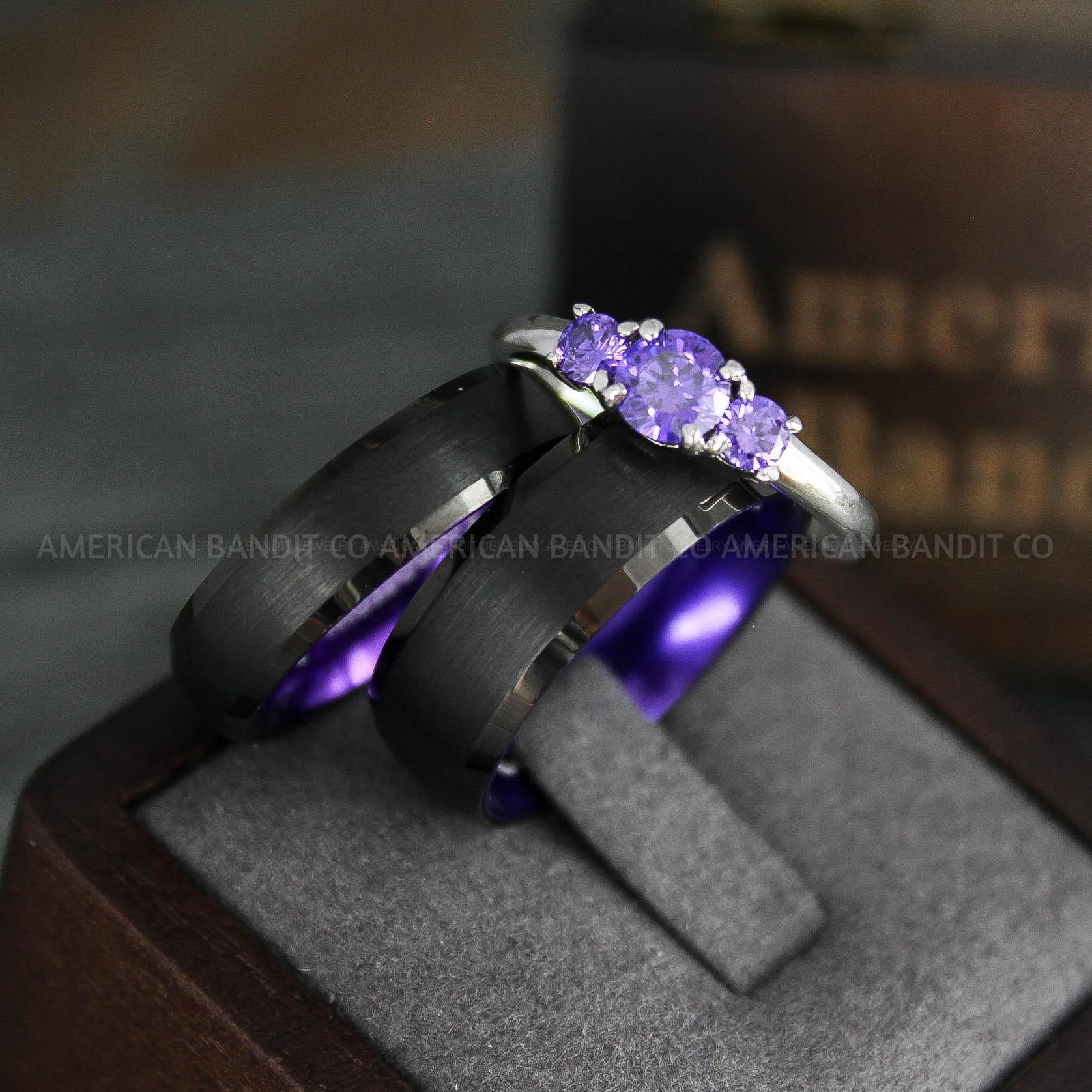 IMG_5208 Couple Rings, Couple Jewelry, Matching Wedding Rings, Matching Wedding Bands, Couple Wedding Rings, Couple Wedding Bands, Black Wedding Rings - Image 1