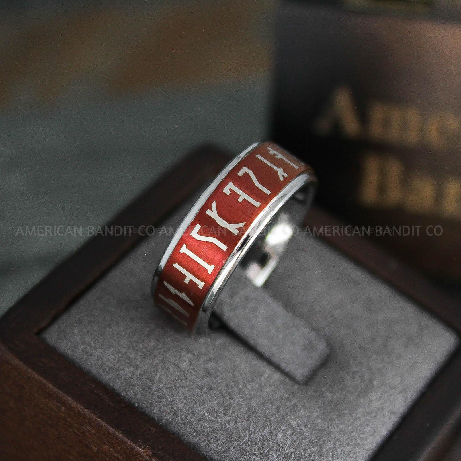 IMG_5230 Mandalorian Ring, Mandalorian Wedding Ring, Mandalorian Jewelry, Star Wars Jewelry, Star Wars Ring, Mandalorian - Image 1