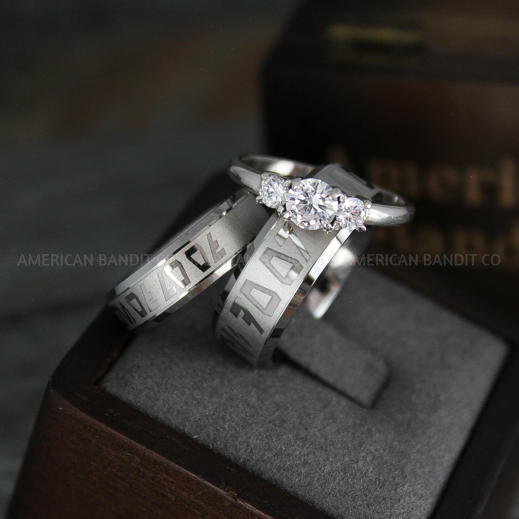 IMG_5242 Aurebesh Rings, Aurebesh Wedding Bands, Silver Wedding Bands, Aurebesh Wedding Rings, Aurebesh Jewelry - Image 1