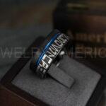 Aurebesh Rings, Aurebesh Wedding Bands, Black Wedding Bands, Aurebesh Wedding Rings, Aurebesh Jewelry - Image 3