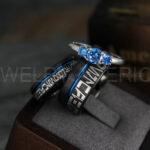 Aurebesh Rings, Aurebesh Wedding Bands, Black Wedding Bands, Aurebesh Wedding Rings, Aurebesh Jewelry