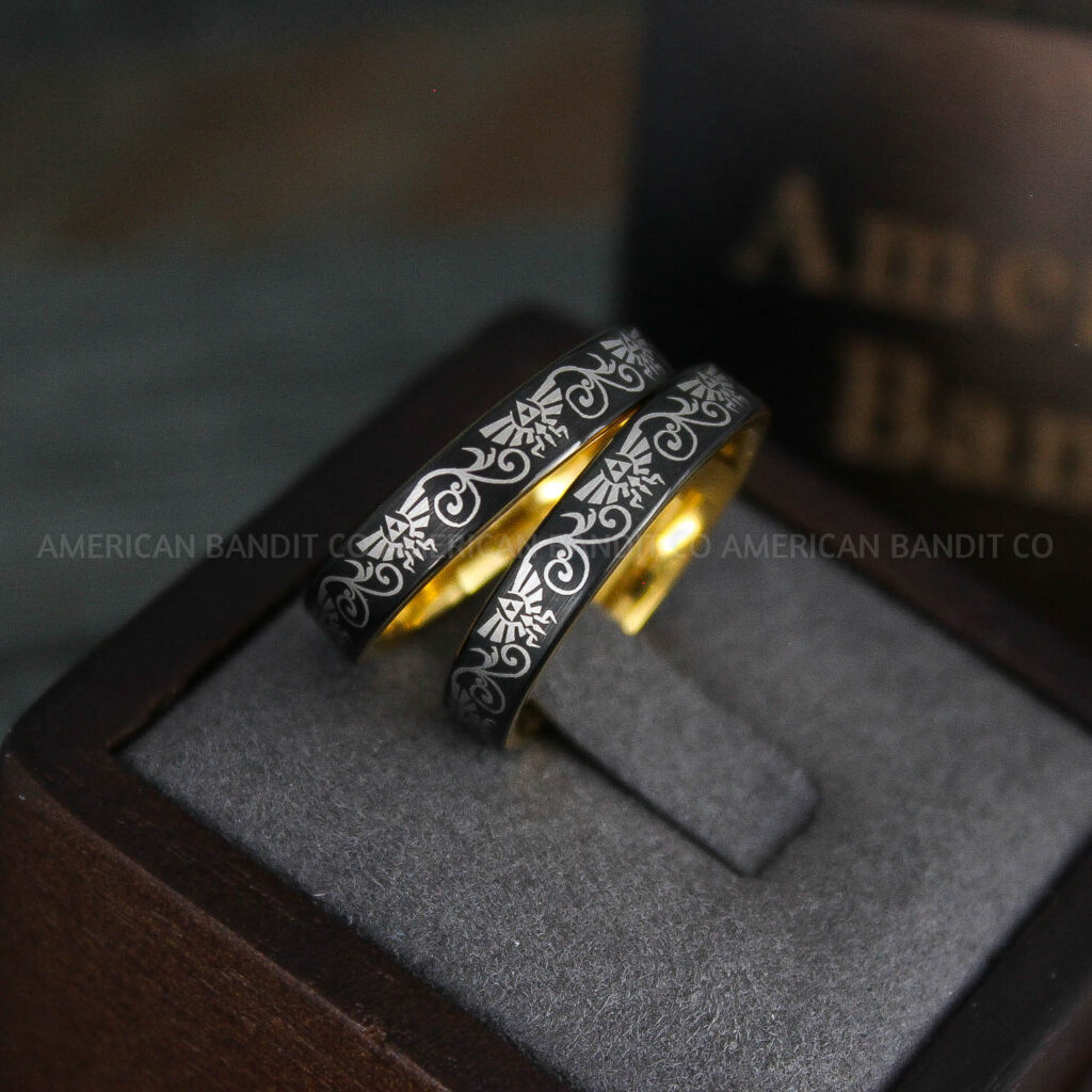 Zelda Rings, Zelda Wedding Rings, Couple Rings, Gamer Rings, Gamer ...