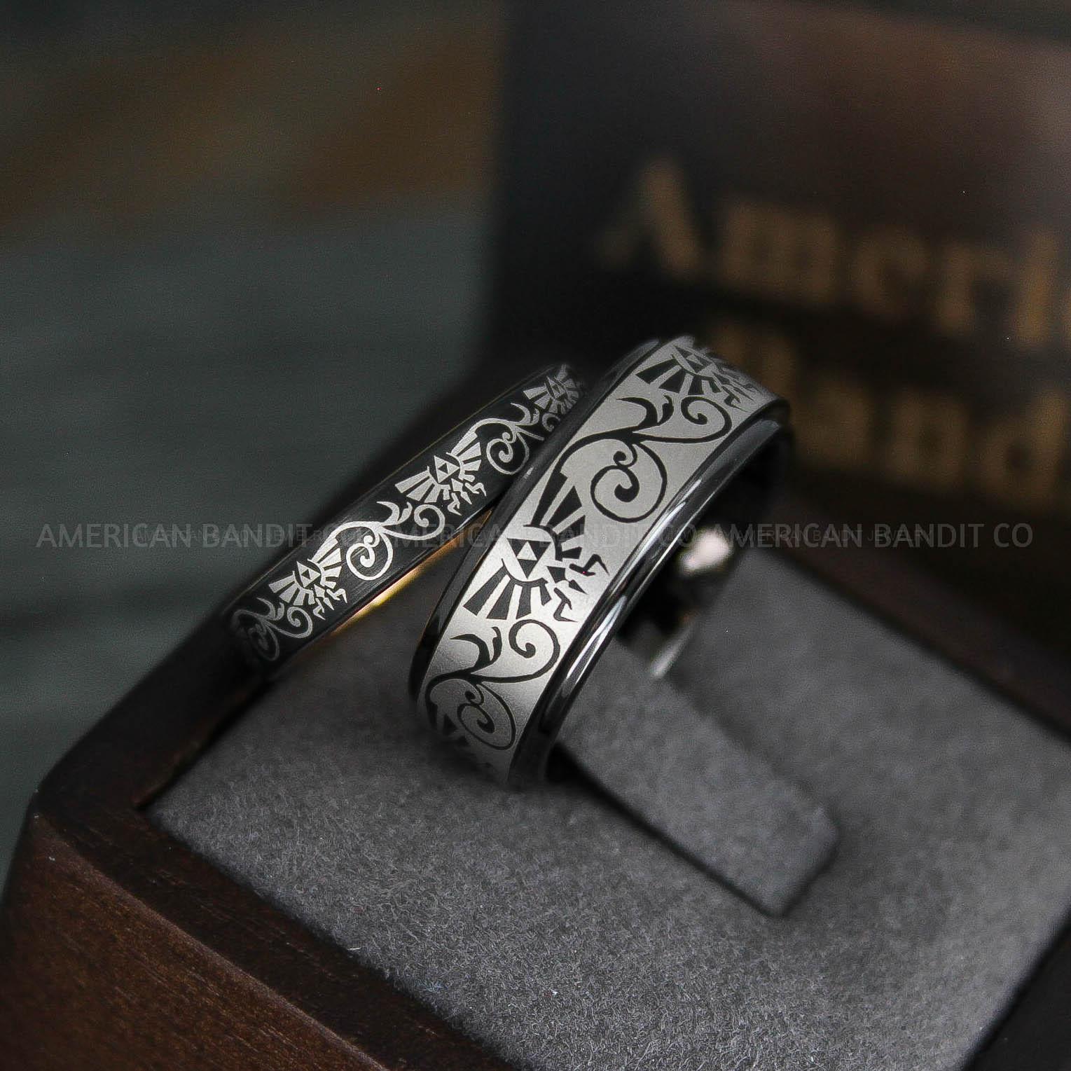 IMG_5259 Zelda Rings, Zelda Wedding Rings, Couple Rings, Gamer Rings, Gamer Jewelry, Zelda Wedding Bands, Gamer Wedding Rings, Gold Wedding Rings - Image 1