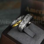 Zelda Rings, Zelda Wedding Rings, Couple Rings, Gamer Rings, Gamer Jewelry, Zelda Wedding Bands, Gamer Wedding Rings, Gold Wedding Rings