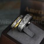 Zelda Rings, Zelda Wedding Rings, Couple Rings, Gamer Rings, Gamer Jewelry, Zelda Wedding Bands, Gamer Wedding Rings, Gold Wedding Rings