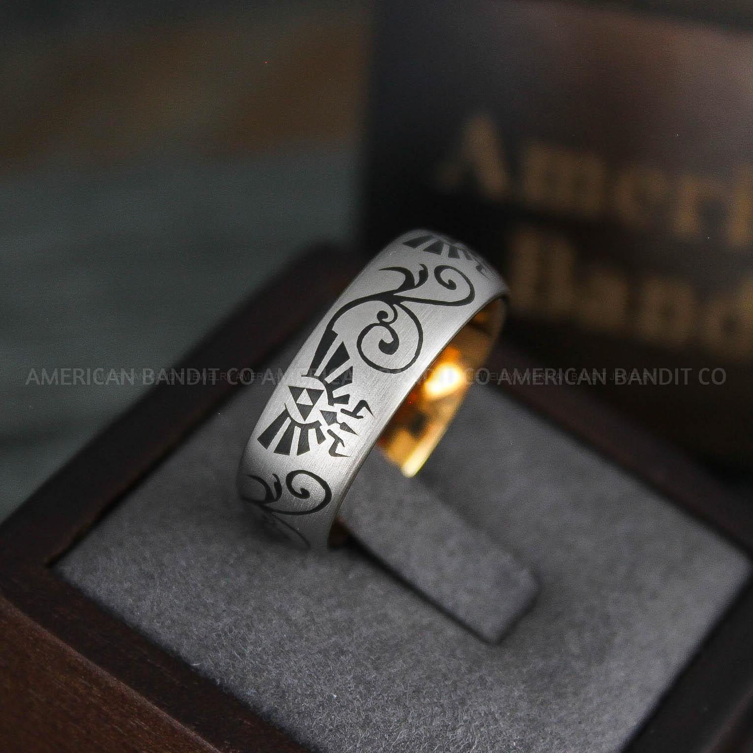 IMG_5263 Zelda Ring, Zelda Wedding Ring, Gamer Ring, Gamer Jewelry, Zelda Wedding Band, Gamer Wedding Ring, Gold Wedding Ring - Image 1