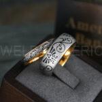 Zelda Rings, Zelda Wedding Rings, Couple Rings, Gamer Rings, Gamer Jewelry, Zelda Wedding Bands, Gamer Wedding Rings, Gold Wedding Rings