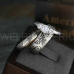 Zelda Rings, Zelda Wedding Rings, Couple Rings, Gamer Rings, Gamer Jewelry, Zelda Wedding Bands, Gamer Wedding Rings, Gold Wedding Rings - Image 3