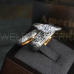 Zelda Rings, Zelda Wedding Rings, Couple Rings, Gamer Rings, Gamer Jewelry, Zelda Wedding Bands, Gamer Wedding Rings, Gold Wedding Rings